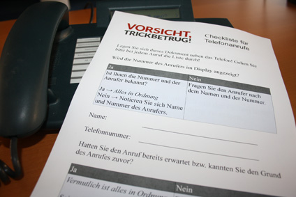 Telefon Checkliste zum Ausdrucken